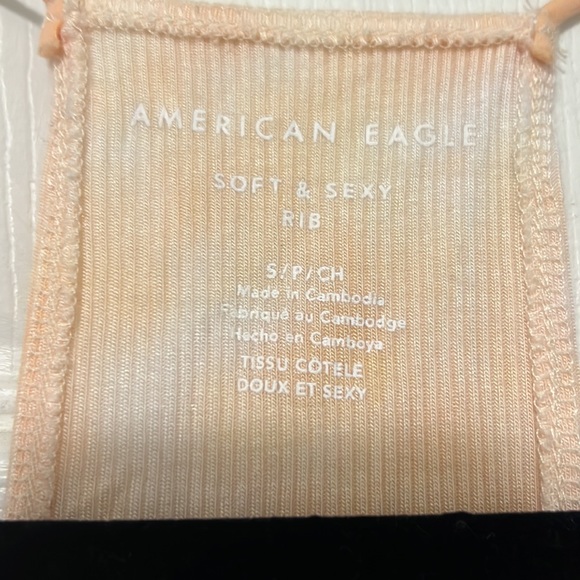 American Eagle Tye-Dye Cropped Ribbed Tank - Picture 2 of 3